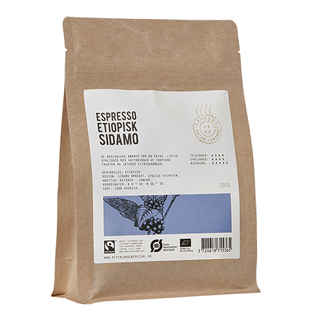Espresso Etiopisk Sidamo fra Peter Larsen Special