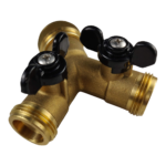 Kuglehane dobbelt Y-stykke 3/4"