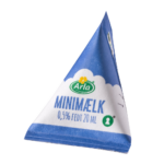 Arla Minimælk Brikker 0,5%, 20 ml (kasse á 100 stk.)
