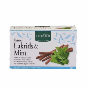 Fredsted Urtete Lakrids & Mint (Pakke á 16 breve)