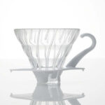 Hario V60 Dripper Glas m/Hvid Hank 1-kop (VDG-01W)