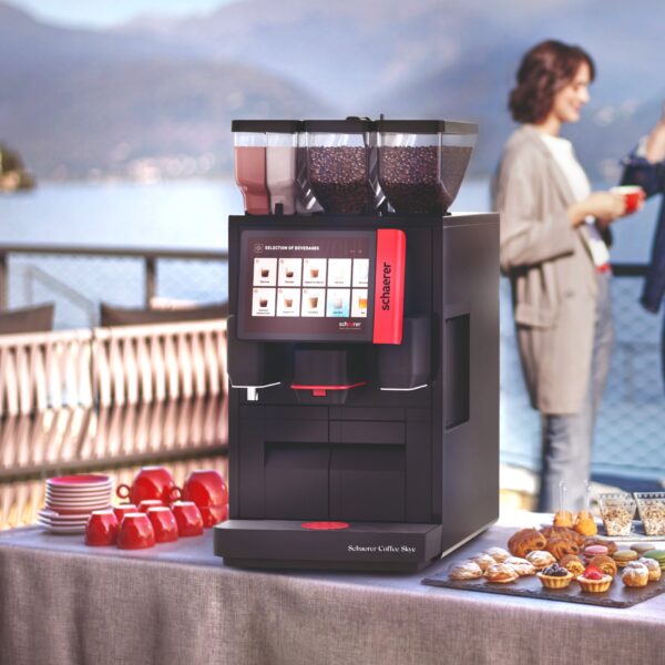 Schaerer Coffee Skye Espresso Kaffeautomat m/Friskmælk & Køleskab m/Telemetri, Fast vandtilslutning (1 bønnetårn & 1 chokoladetårn) - Image 2