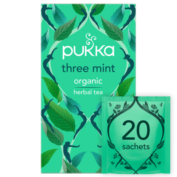Pukka Three Mint – Økologisk Te (pk. á 20 breve)