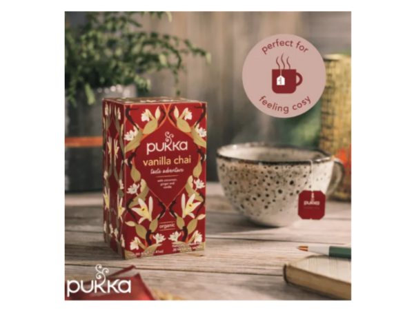 Pukka Vanilla Chai – Økologisk Te (pk. á 20 breve) - Image 2