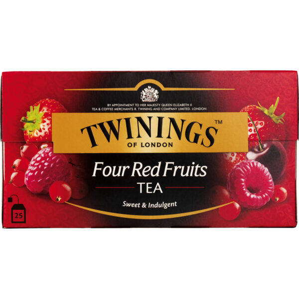 Twinings Fire Røde Frugter (pk. á 25 breve)